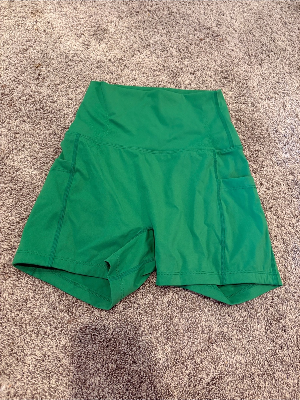 Born Primitive Emerald Green High-Waist Athletic Shorts
